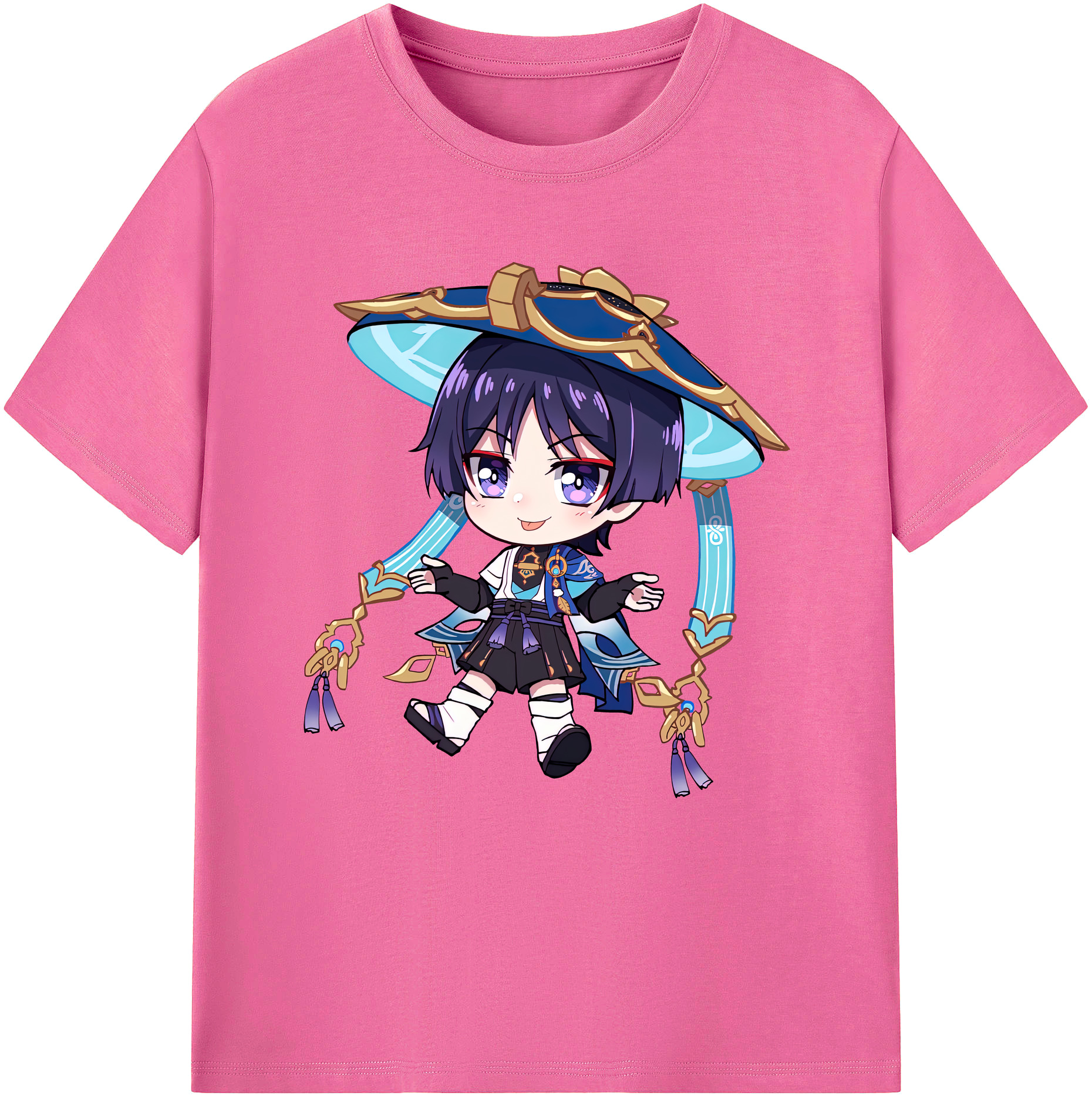げんし神 さんペい genshin Sanpei レディースカジュアルプリントTシャツ（綿100％）